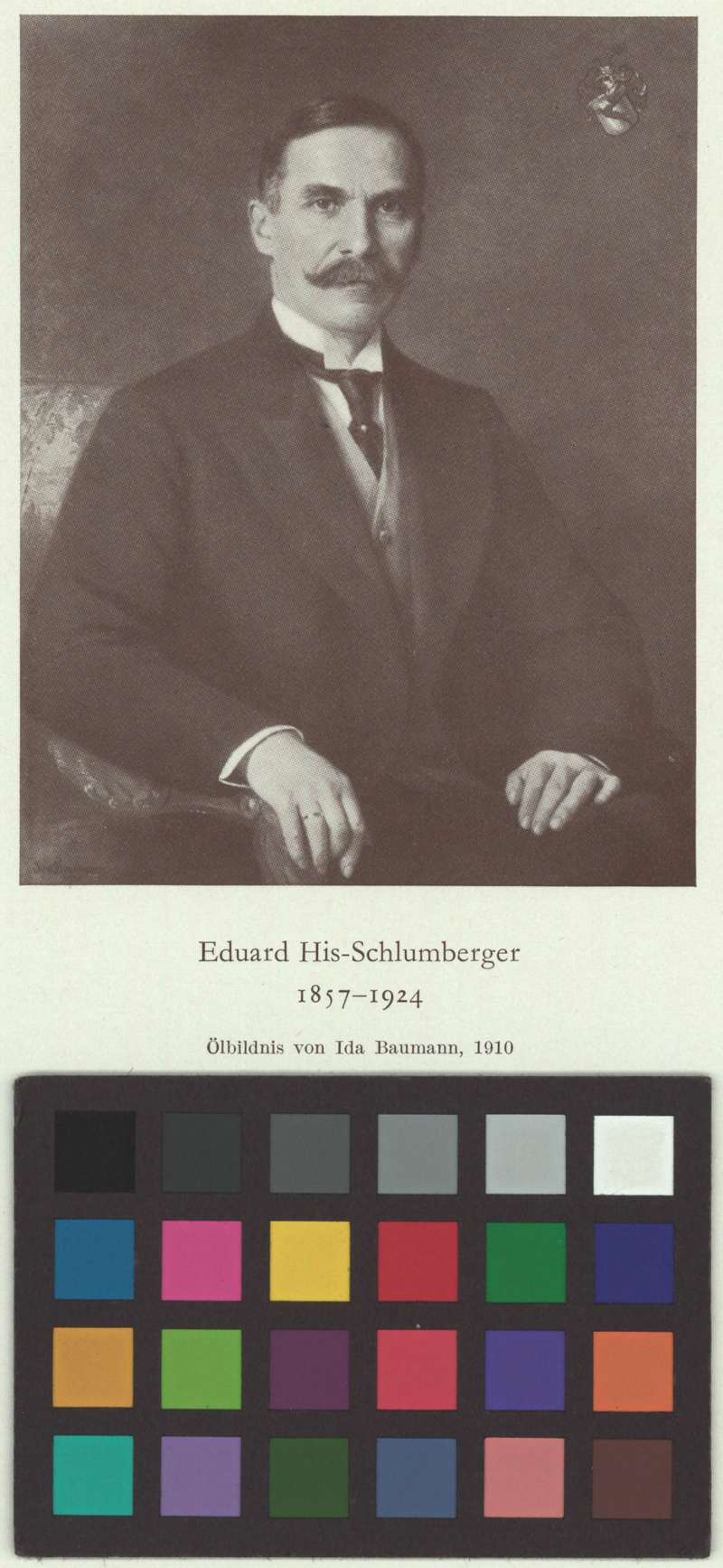 Buchumschlag - [Porträt von Eduard His-Schlumberger]