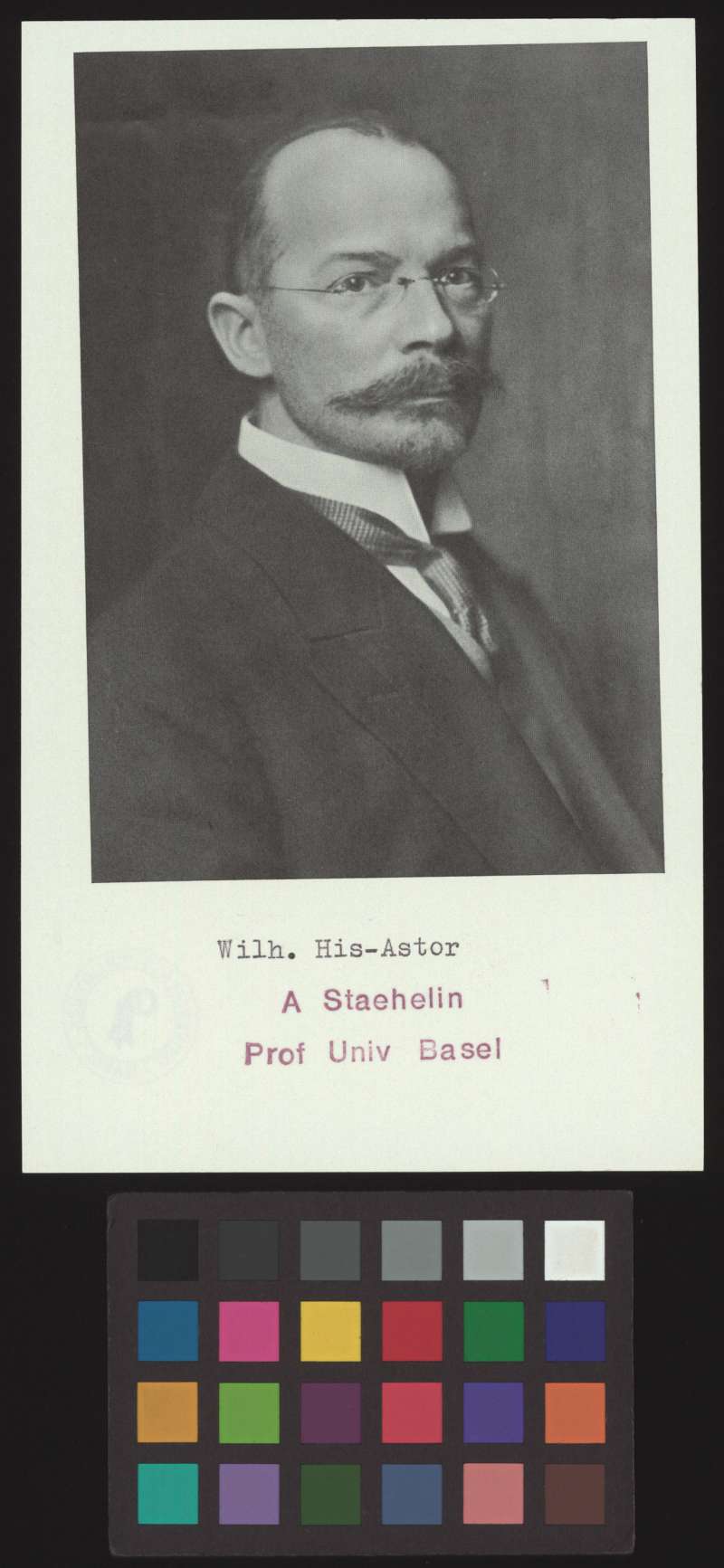 Buchumschlag - Wilh. His Astor, A Staehlin Prof Univ Basel