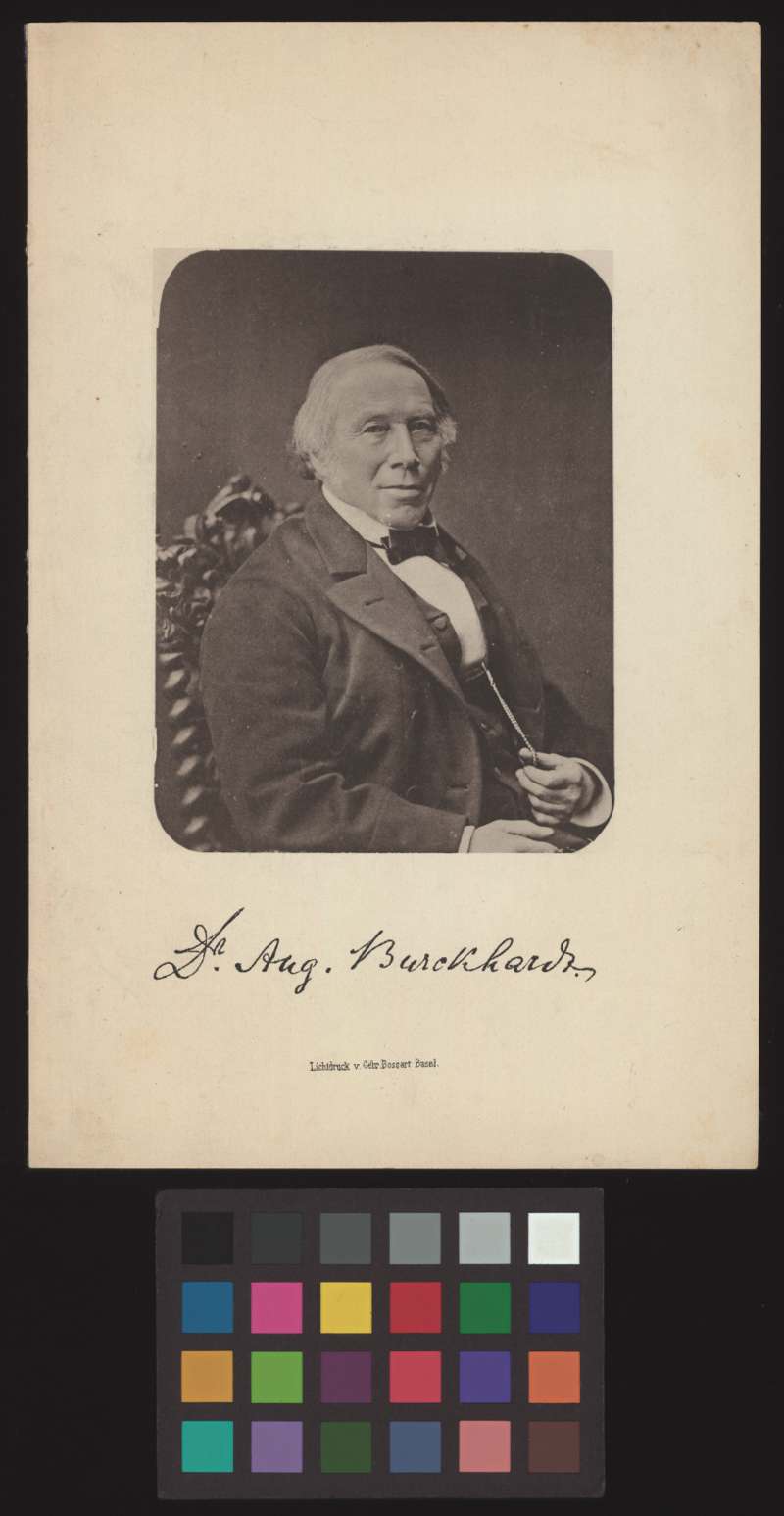 Buchumschlag - Dr. Aug. Burckhardt