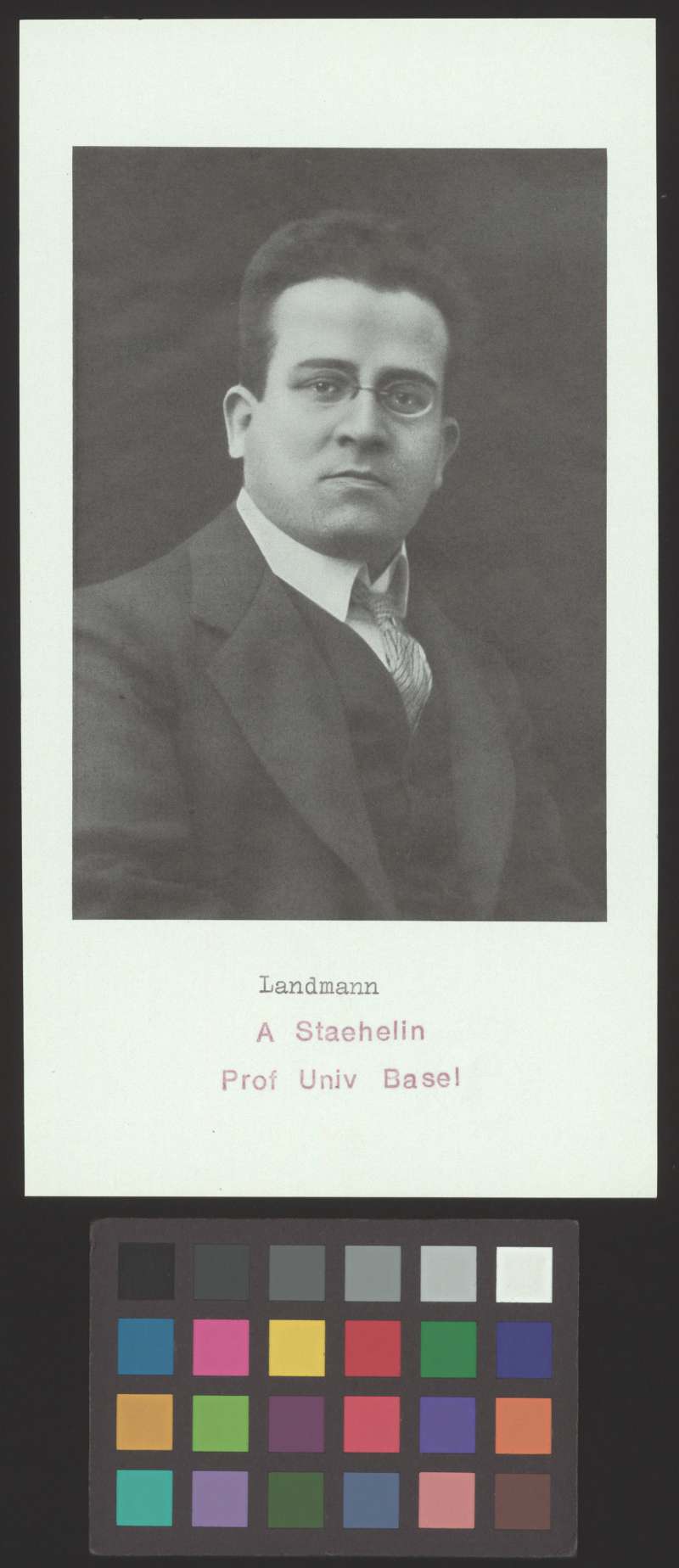 Buchumschlag - [Porträt von Julius Landmann]