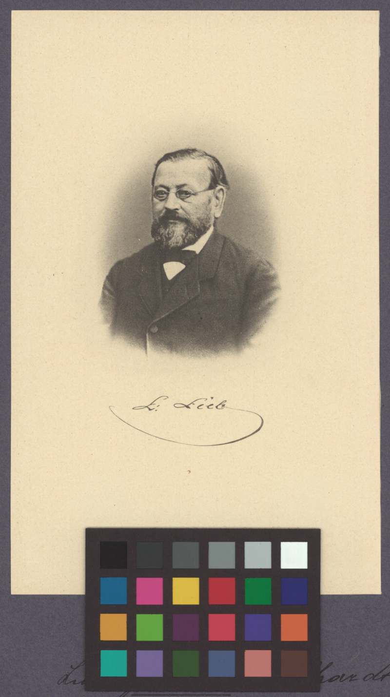Buchumschlag - [Porträt von Ludwig Lieb-Burckhardt]