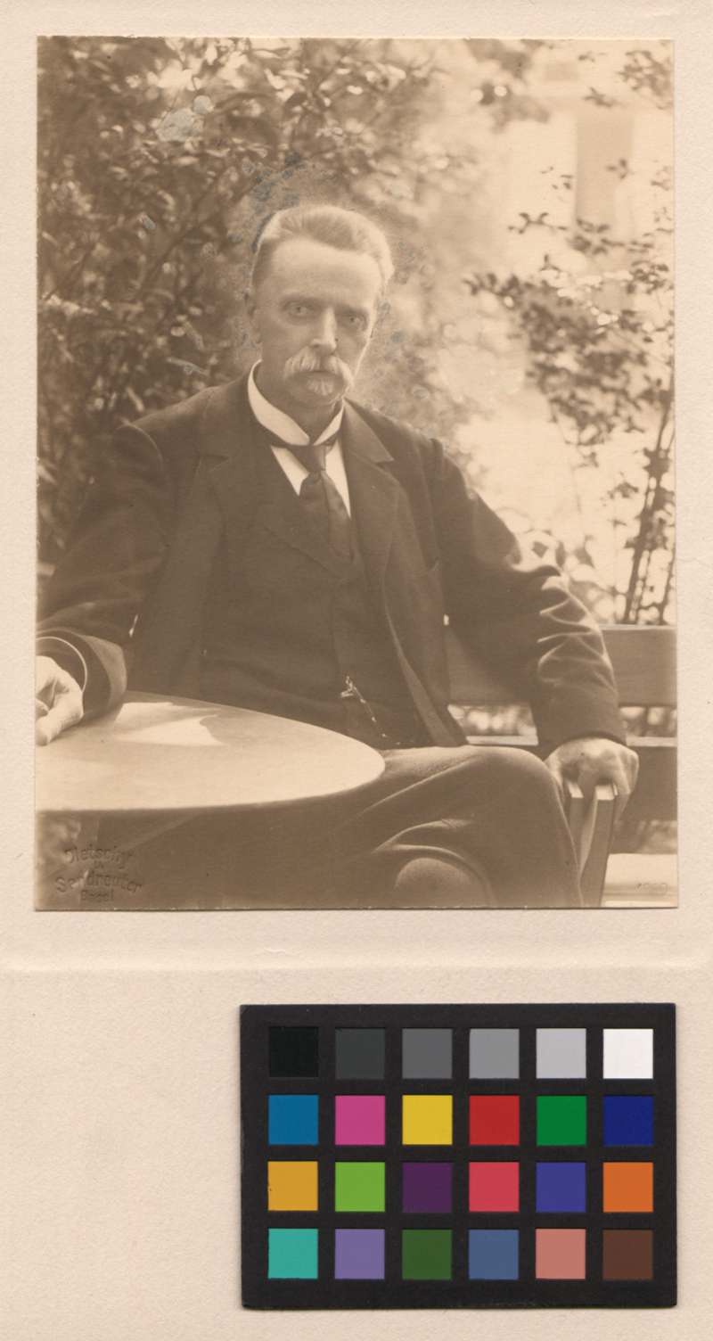 Buchumschlag - [Porträt des Felix Burckhardt-Siber]