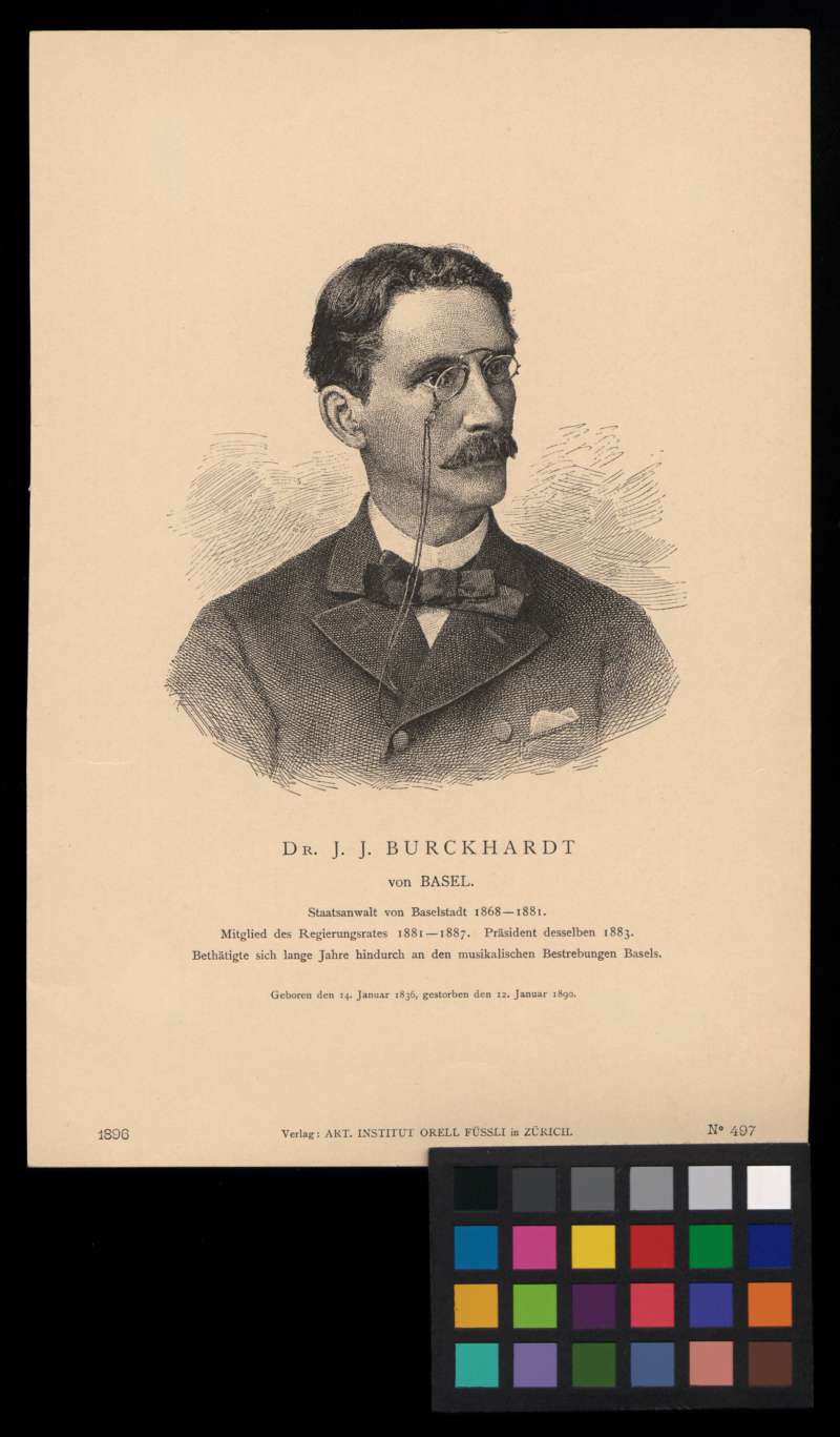 Buchumschlag - Dr. J.J. Burckhardt