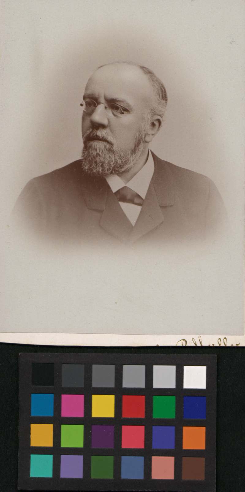 Buchumschlag - [Porträt von Bernhard Riggenbach]