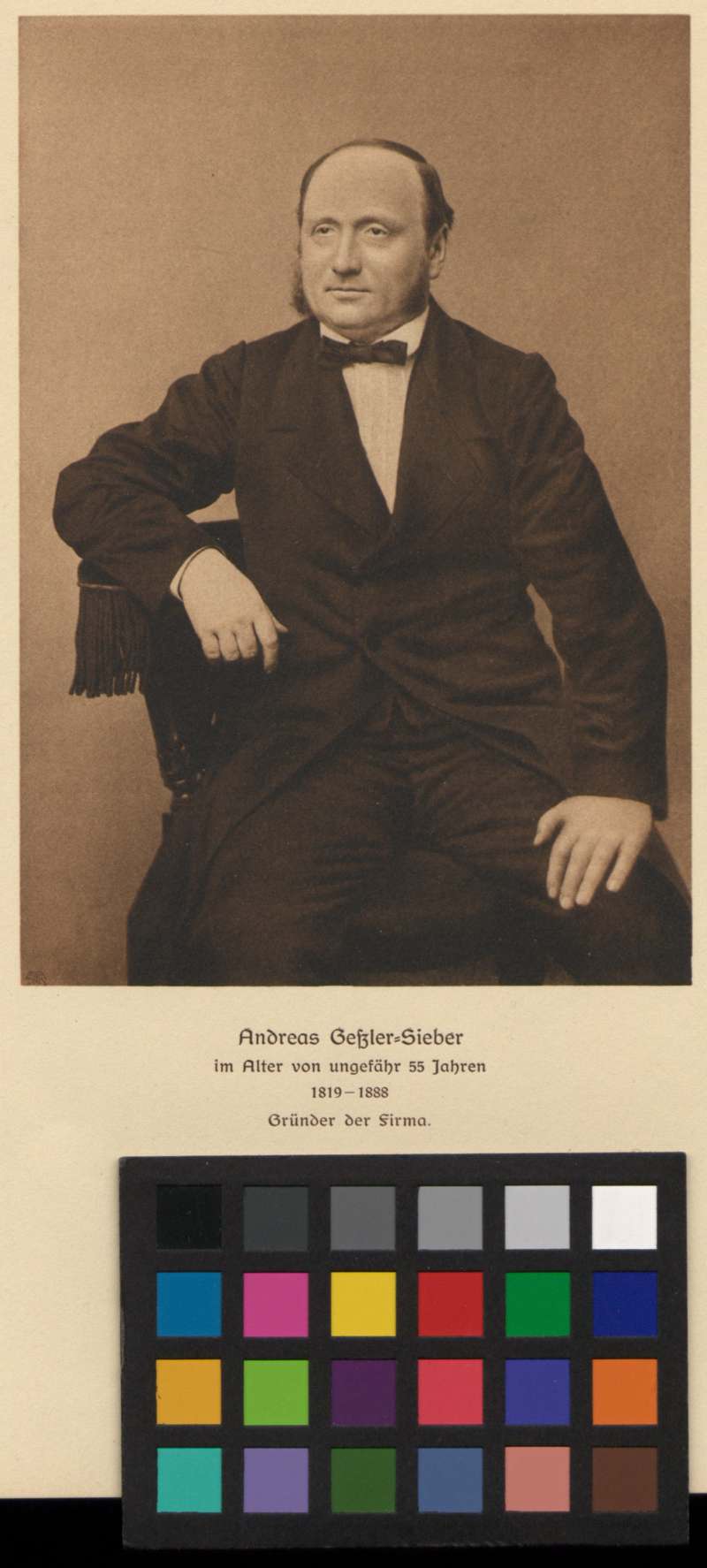 Buchumschlag - [Porträt von Andreas Gessler-Sieber]