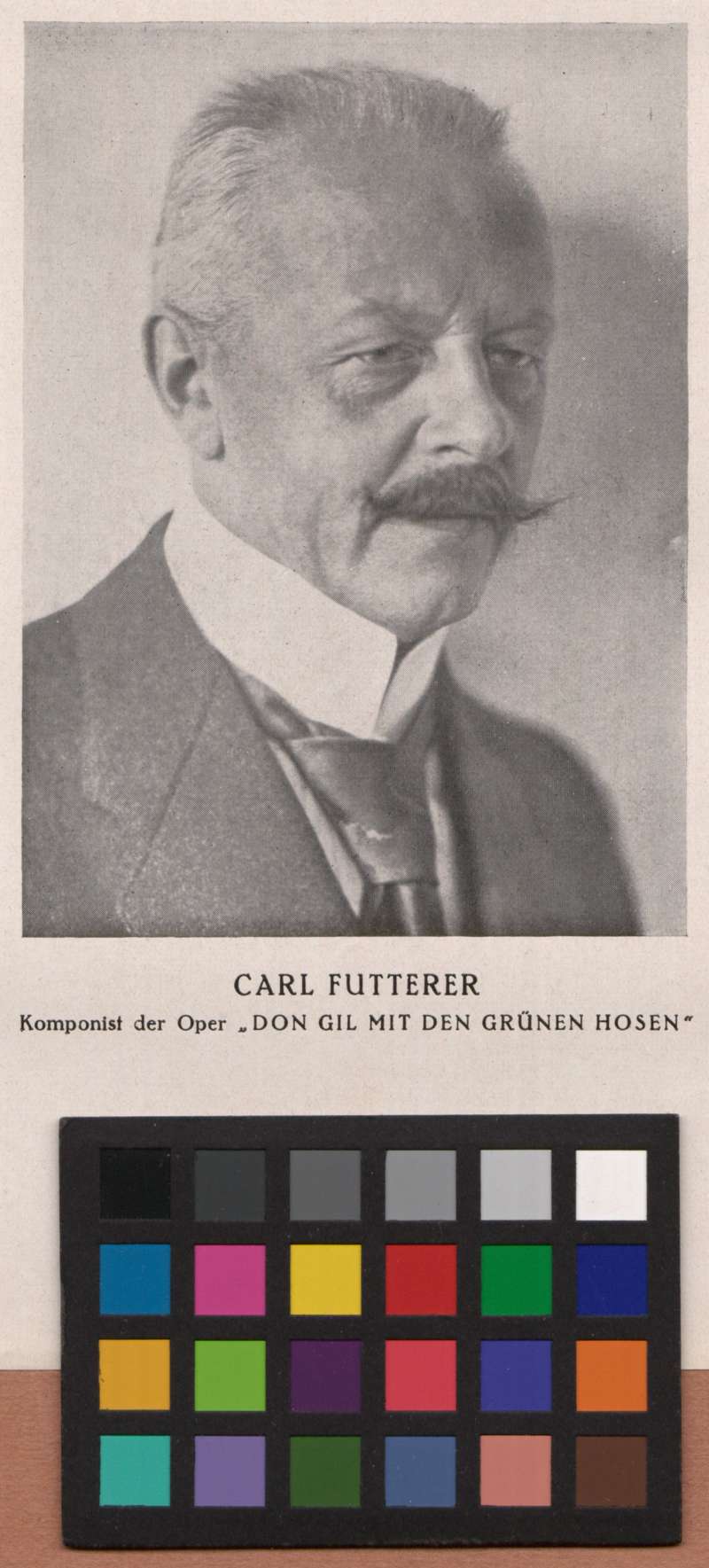 Buchumschlag - [Porträt von Carl Futterer]