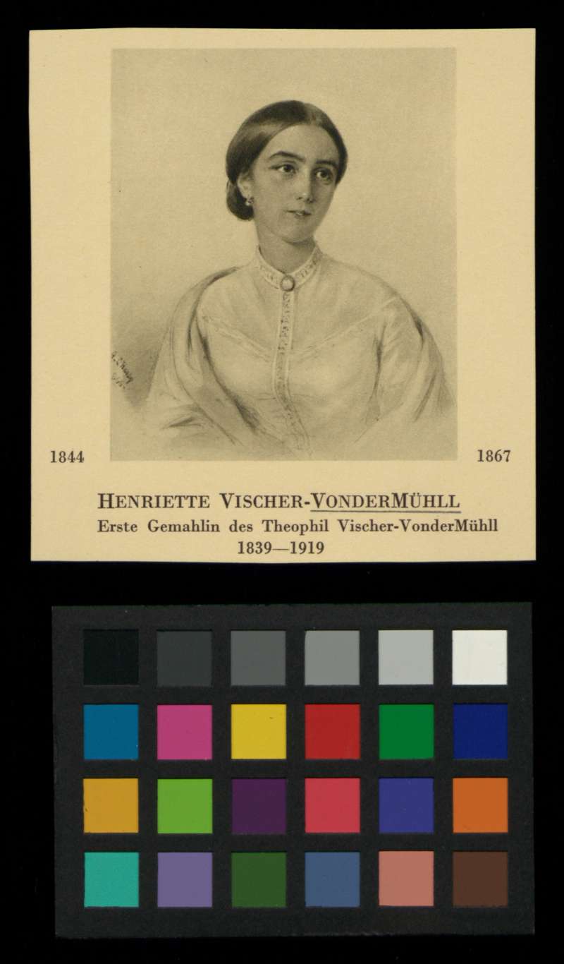 Buchumschlag - [Porträt von Henriette Vischer-Vonder Mühll]