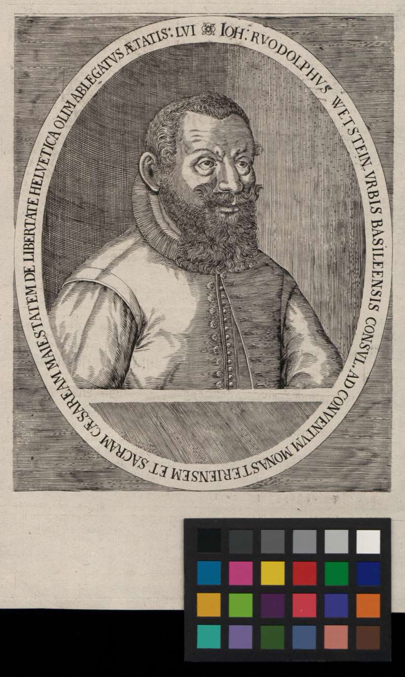 Buchumschlag - Ioh. ruodolphus wetstein urbis basileensis conul. adconventum monasteriensem et sacram caesaream maiestatem de libertate helvetica olim ablegatus aetatis LVI