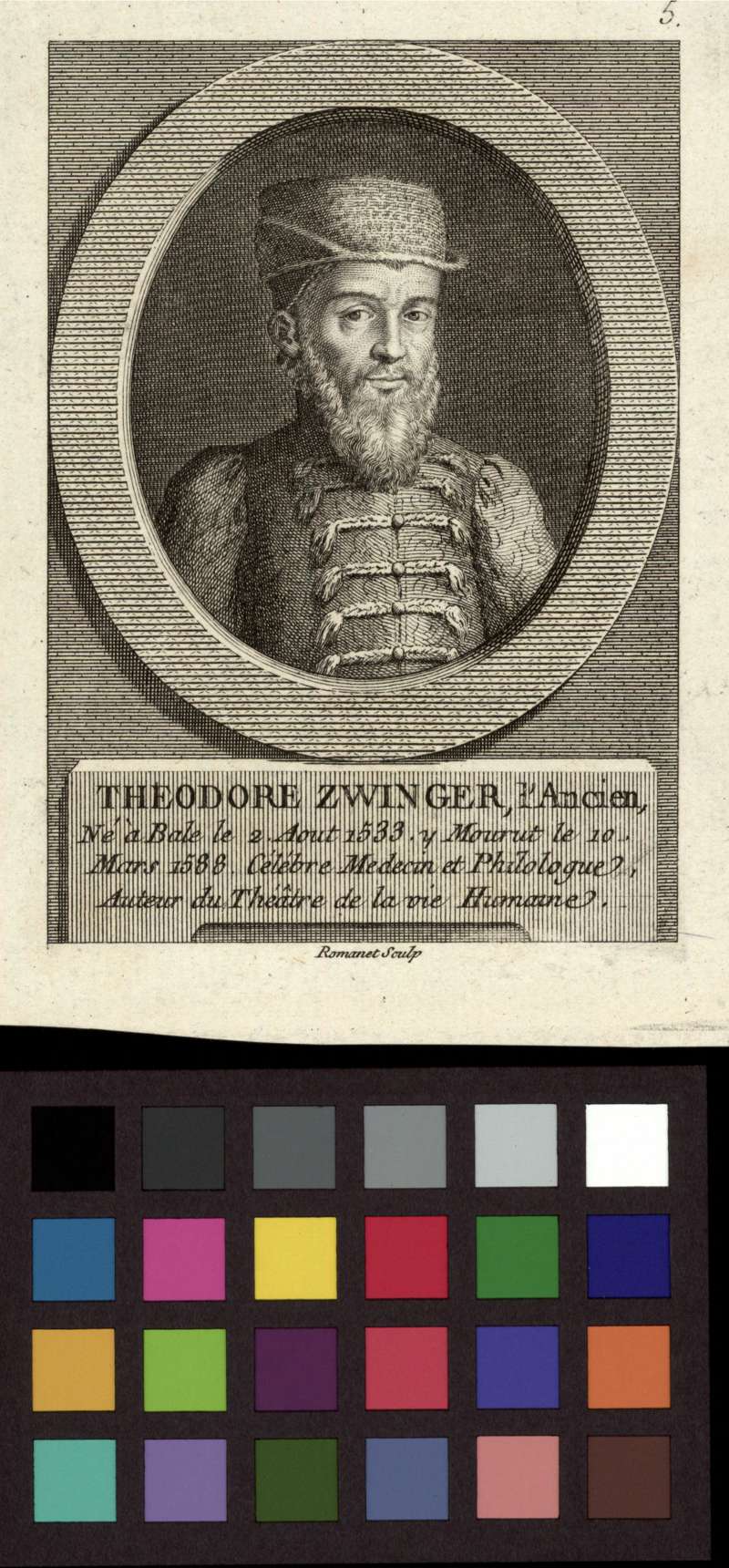 Buchumschlag - Theodore Zwinger, l'ancien