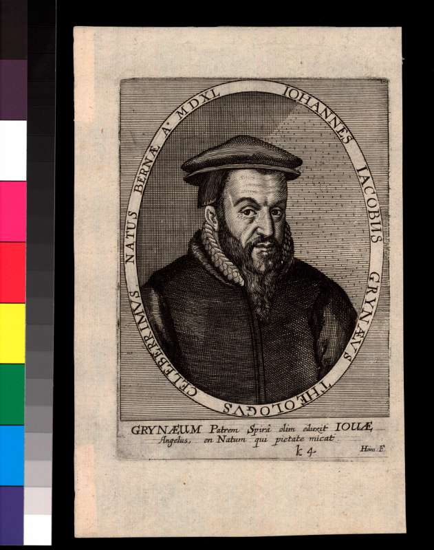 Buchumschlag - Iohannes Iacobus Grynaeus theologus celeberrimus natus a° MDXL