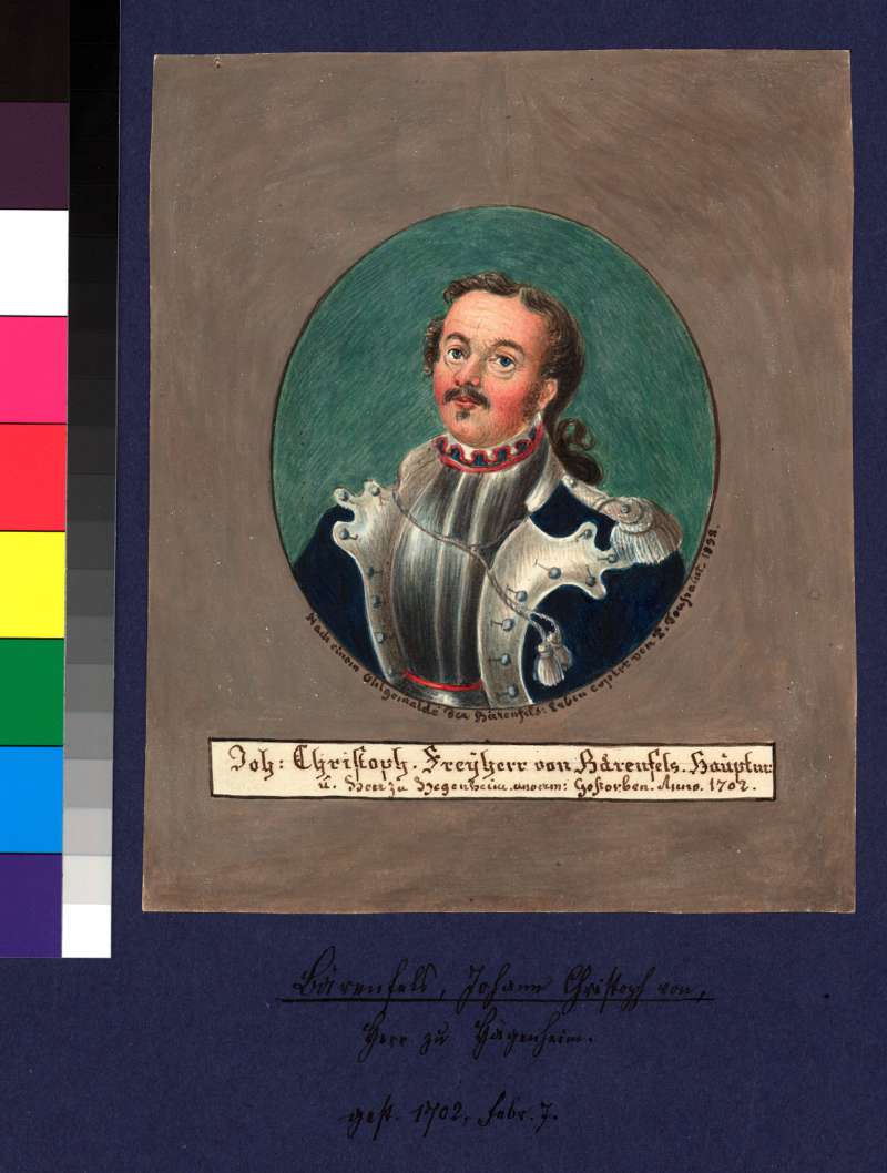 Buchumschlag - Joh. Christoph Freyherr von Bärenfels