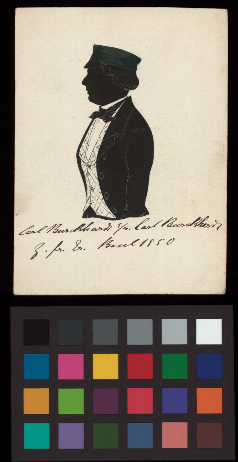 Buchumschlag - [Silhouette des Carl Burckhardt]