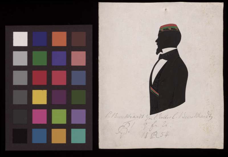 Buchumschlag - [Silhouette des Carl Burckhardt-Iselin]