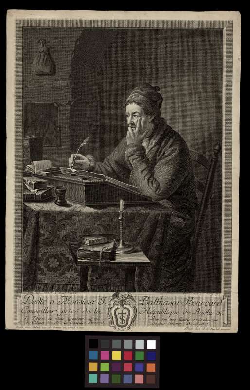 Buchumschlag - Dédié à Monsieur J. Balthasar Bourcard