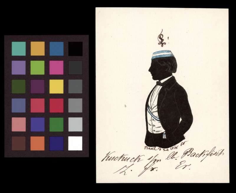 Buchumschlag - [Silhouette des Albert Burckhardt-Merian]