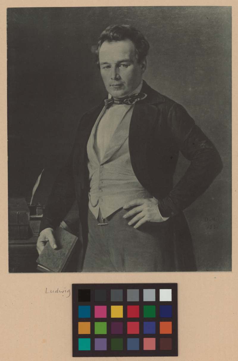 Buchumschlag - [Porträt von Ludwig August Burckhardt-Wick]