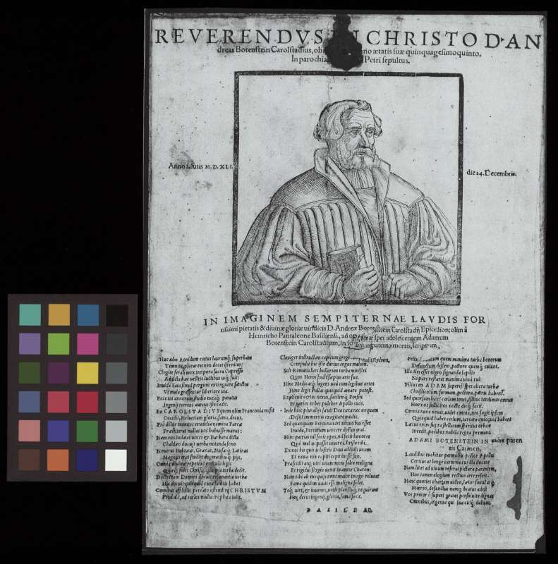 Buchumschlag - Reverendus ... Christodan Andreas Botenstein Carolstadius
