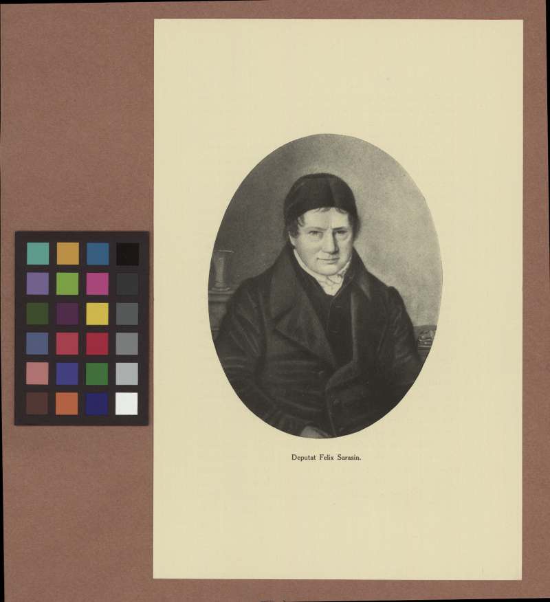 Buchumschlag - Deputat Felix Sarasin